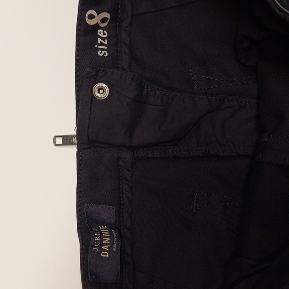 J. Crew Black Dannie Jeans with Faux Leather Top Size 8 - Picture 9 of 13